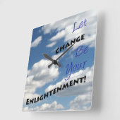 Inspiratie levensprijsverandering vierkante klok (Hoek)