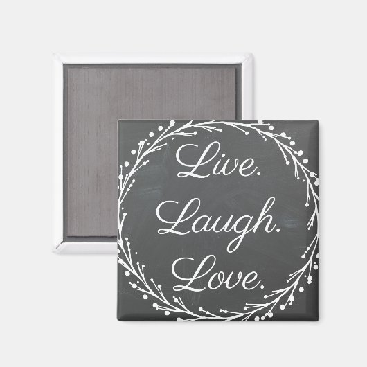 Inspiratie - Live Lach Liefde Magnet (Voorkant / Achterkant)