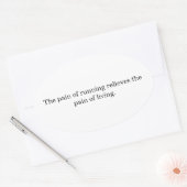 Inspiratie lopers ovale sticker (Envelop)