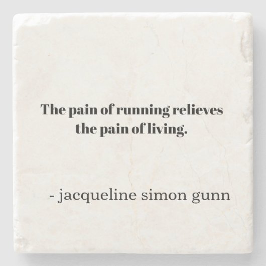 Inspiratie lopers  stenen onderzetter (Voorkant)