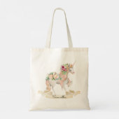 Inspiratie Magische Waterverf Unicorn Canvas tas (Achterkant)