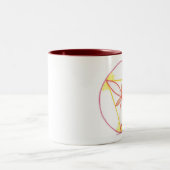 Inspiratie Mandala #2 Tweekleurige Koffiemok (Center)