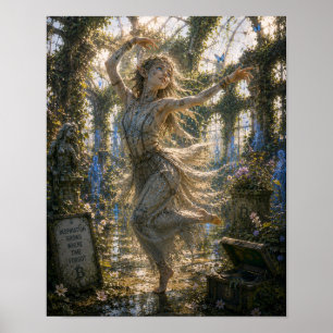 Inspiratie / Moderne Danser / Botanische Tuin Poster