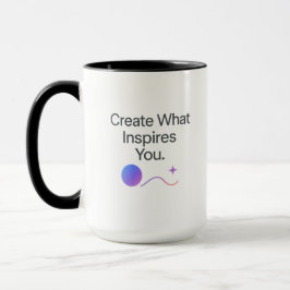 Inspiratie mok voor creatieven – Minimaal ontwerp