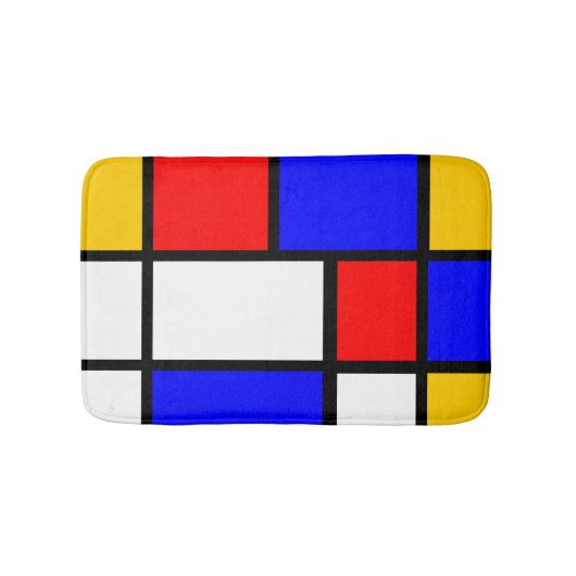 Inspiratie Mondrian Badmat (Voorkant)