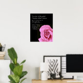 Inspiratie mooie roze roze roze roze roze poster (Thuiskantoor)