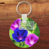 Inspiratie - Morning Glories Sleutelhanger (Voorkant)