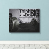 Inspiratie Motivatie Citaten Workout Poster Canvas Afdruk (Insitu (Houten vloer))
