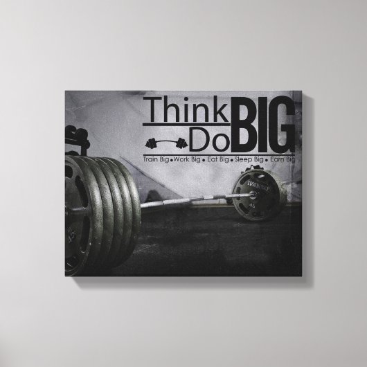 Inspiratie Motivatie Citaten Workout Poster Canvas Afdruk (Voorkant)