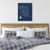 Inspiratie Ocean Quote Canvas Afdruk (Insitu (Slaapkamer))