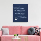Inspiratie Ocean Quote Canvas Afdruk (Insitu (Woonkamer))
