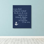 Inspiratie Ocean Quote Canvas Afdruk (Insitu (Houten vloer))