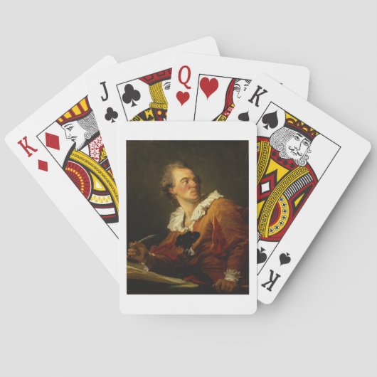 Inspiratie (olie op canvas) pokerkaarten (Achterkant)
