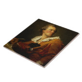 Inspiratie (olie op canvas) tegeltje (Zijkant)