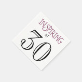 Inspiratie op 30-jarig feest servetten (Hoek)