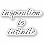 Inspiratie op maat gesneden vinylSticker Sticker (Voorkant)