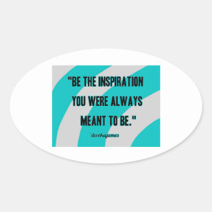 Inspiratie Ovale Sticker