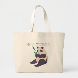 Inspiratie Panda Illustratie Boodschappentas Grote Tote Bag