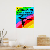 INSPIRATIE PERSONALISEERD GYMNASTICS POSTER (Keuken)