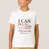 Inspiratie PHILIPPIANS 4:13 T-shirt (Voorkant)