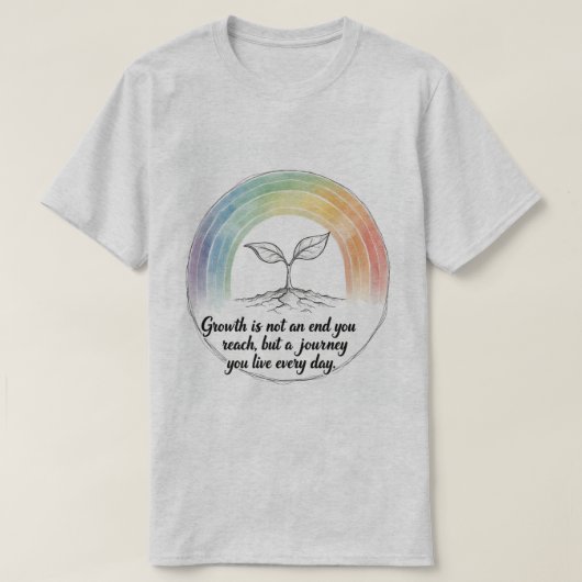 Inspiratie Plantengroei T-shirt | Mindset Jour (Design voorkant)