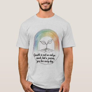 Inspiratie Plantengroei T-shirt   Mindset Jour