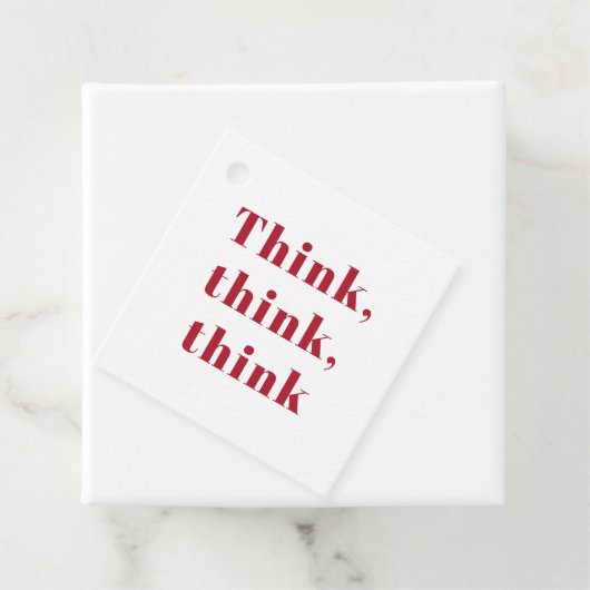 Inspiratie Positief Rood Denk Denk denk aan Citaat Bedankjes Labels (In situ)