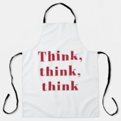 Inspiratie Positief Rood Denk Denk denk aan Citaat Schort (Voorkant)