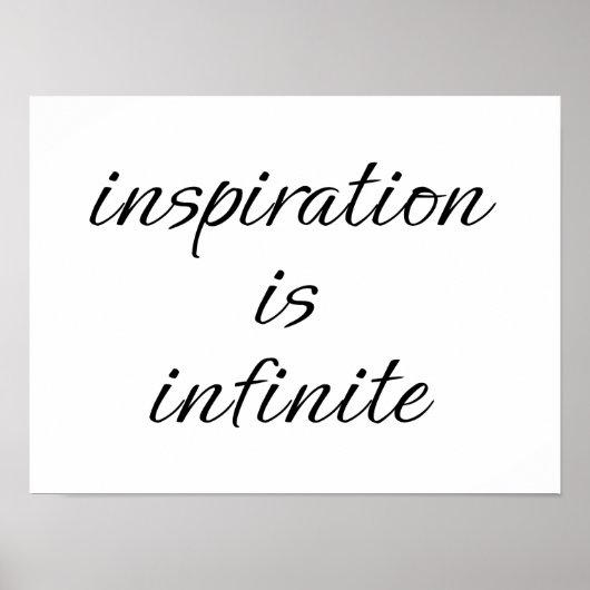 Inspiratie-Poster Poster (Voorkant)