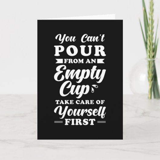 Inspiratie Quote Zelfzorg Kaart (Voorkant)