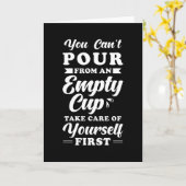 Inspiratie Quote Zelfzorg Kaart (Gele Bloem)