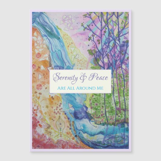 Inspiratie Quote Zen Universe Magnetic Kaart (Voorkant)