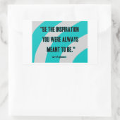 Inspiratie Rechthoek Sticker (Tas)