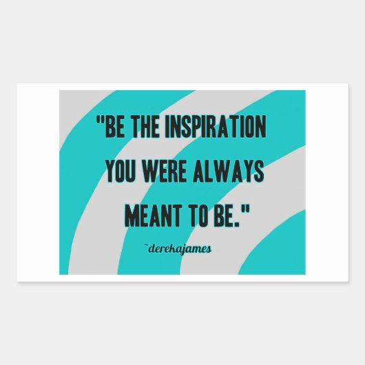 Inspiratie Rechthoek Sticker (Voorkant)