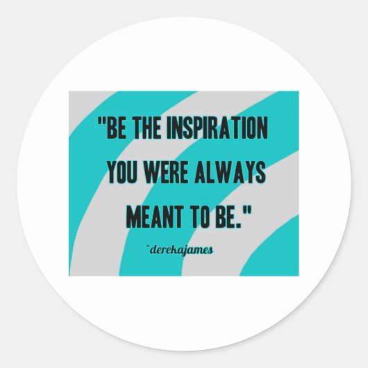 Inspiratie Ronde Sticker (Voorkant)