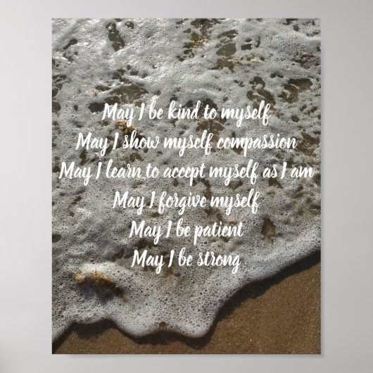 Inspiratie Self-Compassion Poster Print Decor (Voorkant)