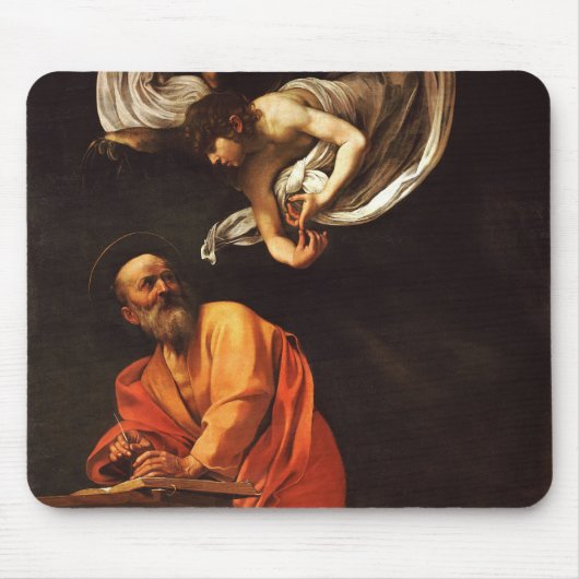 Inspiratie Sint Matthew Caravaggio schilderkunst Muismat (Voorkant)