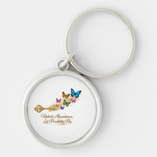 Inspiratie Sleutelanhanger met Gouden Sleutel & Vl Sleutelhanger