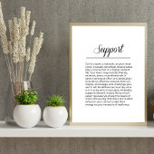 Inspiratie SUPPORT Minimalistische Print