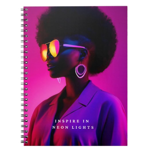Inspiratie uit Neon Lights Journal Notitieboek (Voorkant)
