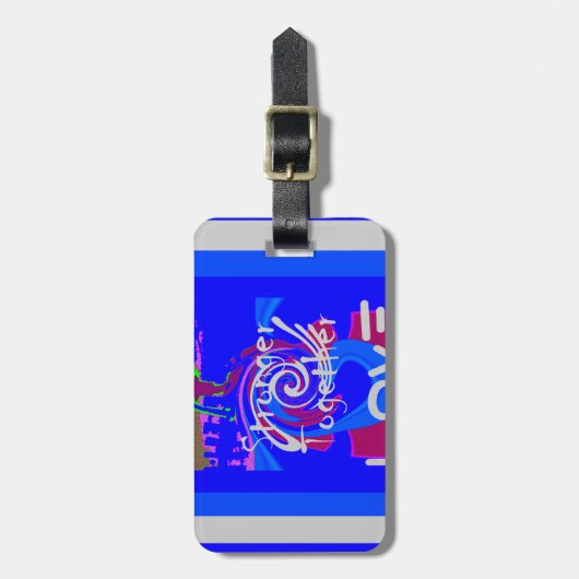 Inspiratie USA We zijn sterker samen met liefde Bagagelabel (Voorkant verticaal)