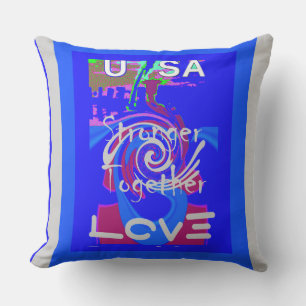 Inspiratie USA We zijn sterker samen met liefde Buitenkussen