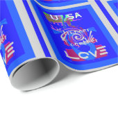 Inspiratie USA We zijn sterker samen met liefde Cadeaupapier (Rol Hoek)