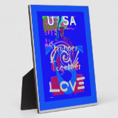 Inspiratie USA We zijn sterker samen met liefde Fotoplaat (Zijkant)