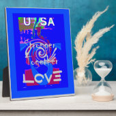 Inspiratie USA We zijn sterker samen met liefde Fotoplaat (Zijkant)