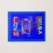 Inspiratie USA We zijn sterker samen met liefde Legpuzzel (Horizontaal)