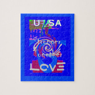Inspiratie USA We zijn sterker samen met liefde Legpuzzel