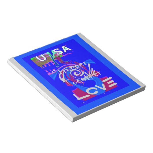 Inspiratie USA We zijn sterker samen met liefde Notitieblok (Schuin)