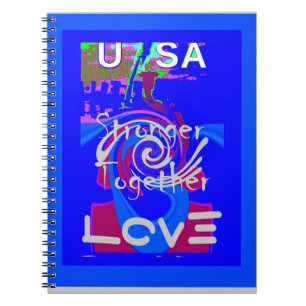 Inspiratie USA We zijn sterker samen met liefde Notitieboek
