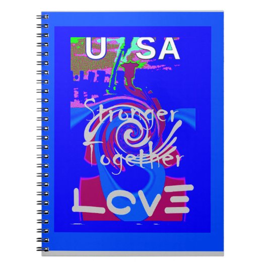 Inspiratie USA We zijn sterker samen met liefde Notitieboek (Voorkant)